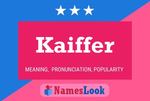 ملصق اسم Kaiffer