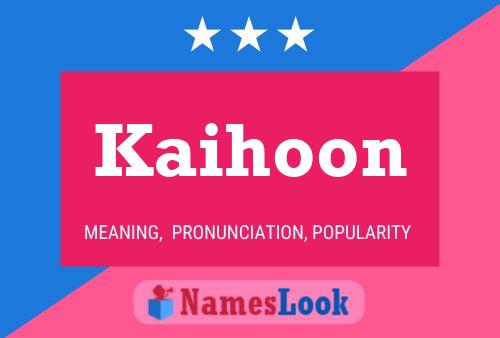 ملصق اسم Kaihoon