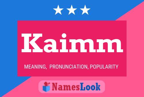 ملصق اسم Kaimm