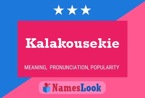 ملصق اسم Kalakousekie