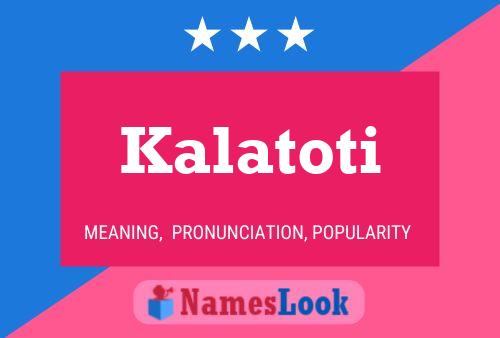 ملصق اسم Kalatoti