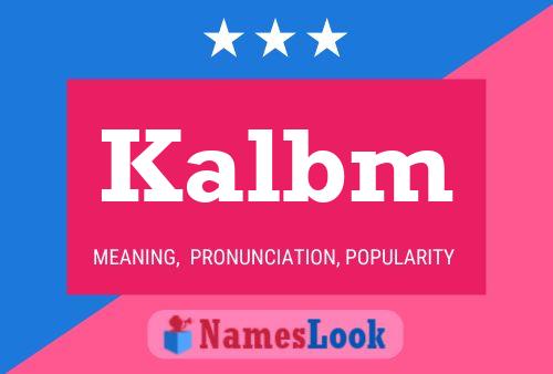 ملصق اسم Kalbm