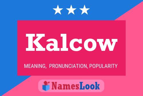 ملصق اسم Kalcow