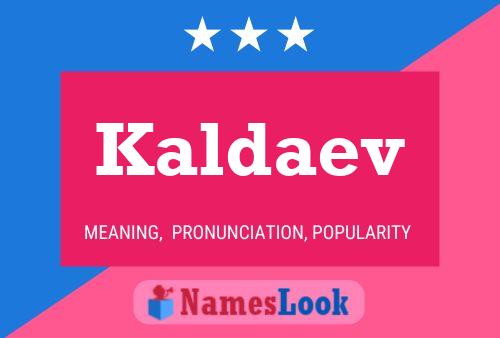 ملصق اسم Kaldaev