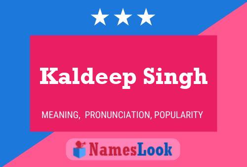 ملصق اسم Kaldeep Singh