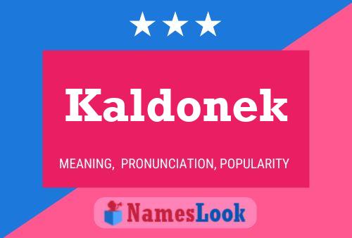 ملصق اسم Kaldonek