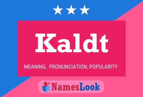 ملصق اسم Kaldt