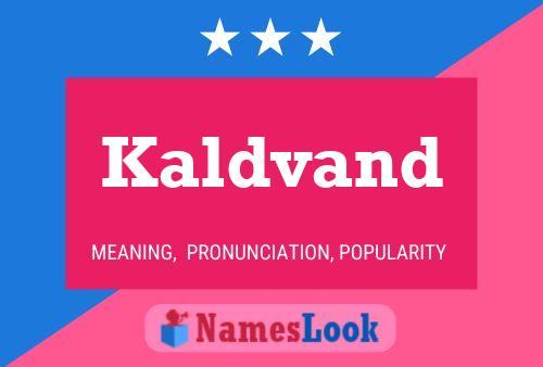 ملصق اسم Kaldvand