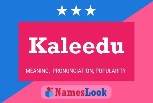 ملصق اسم Kaleedu