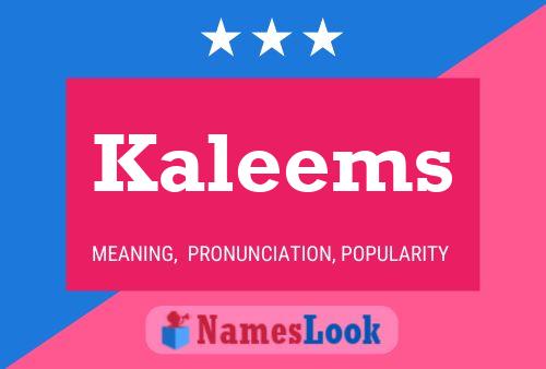 ملصق اسم Kaleems