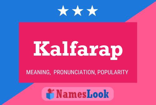 ملصق اسم Kalfarap