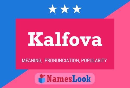 ملصق اسم Kalfova