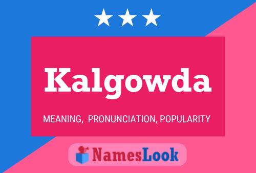 ملصق اسم Kalgowda