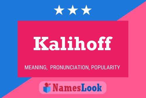 ملصق اسم Kalihoff