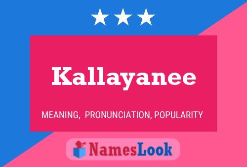 ملصق اسم Kallayanee