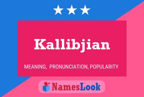 ملصق اسم Kallibjian