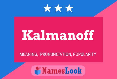 ملصق اسم Kalmanoff