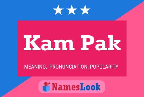 ملصق اسم Kam Pak