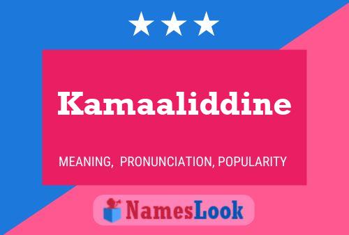 ملصق اسم Kamaaliddine