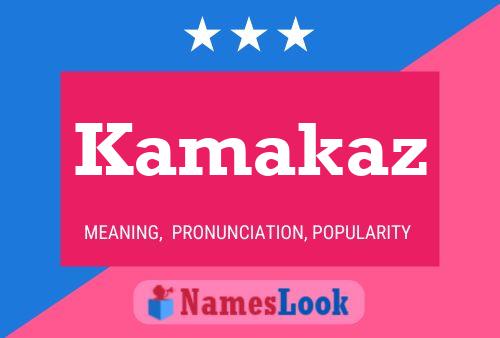 ملصق اسم Kamakaz