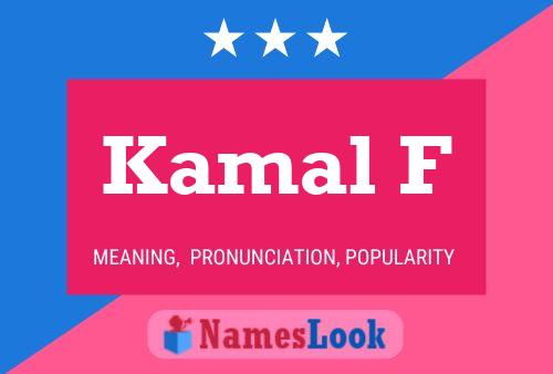 ملصق اسم Kamal F