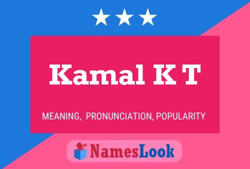 ملصق اسم Kamal K T