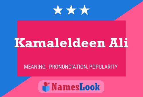 ملصق اسم Kamaleldeen Ali