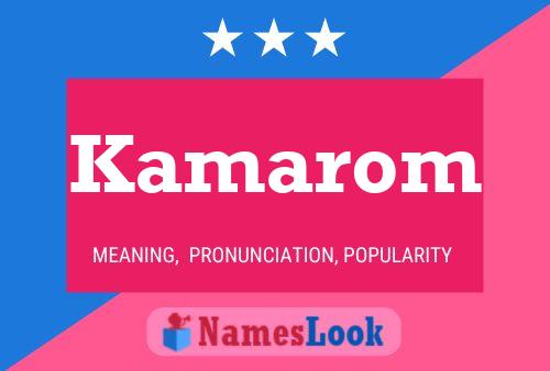 ملصق اسم Kamarom