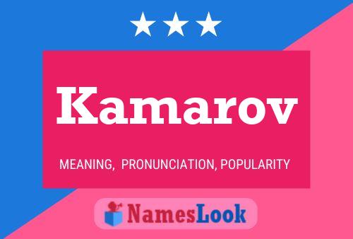 ملصق اسم Kamarov