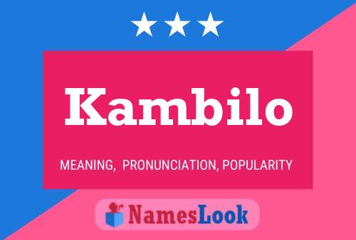 ملصق اسم Kambilo