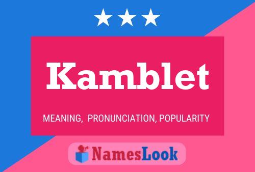 ملصق اسم Kamblet