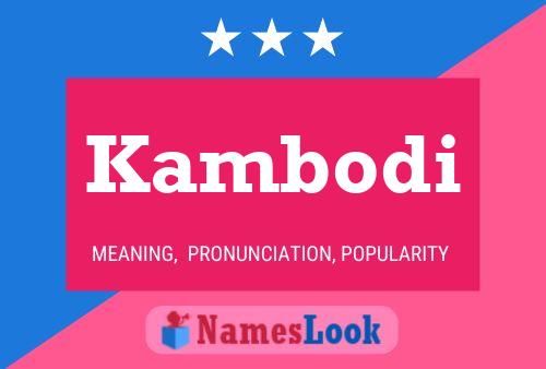 ملصق اسم Kambodi