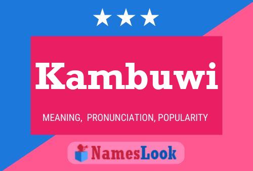 ملصق اسم Kambuwi