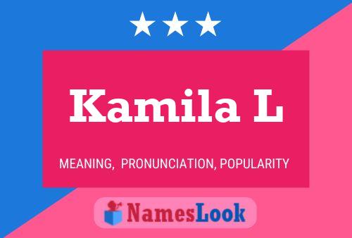 ملصق اسم Kamila L