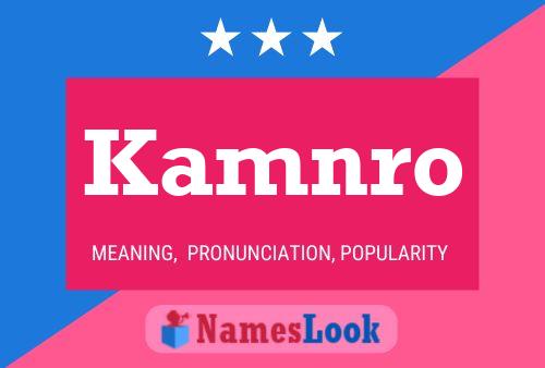 ملصق اسم Kamnro