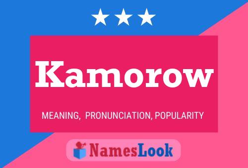 ملصق اسم Kamorow