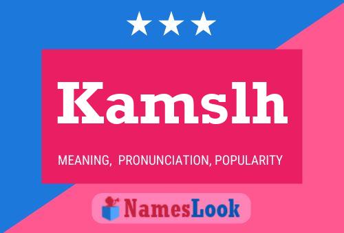 ملصق اسم Kamslh