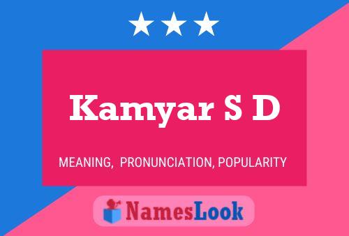 ملصق اسم Kamyar S D