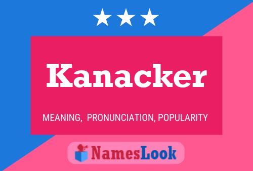 ملصق اسم Kanacker