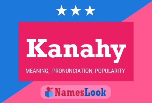 ملصق اسم Kanahy