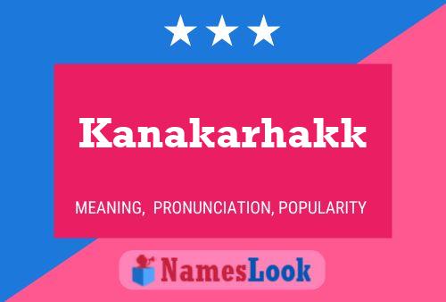 ملصق اسم Kanakarhakk