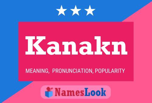 ملصق اسم Kanakn