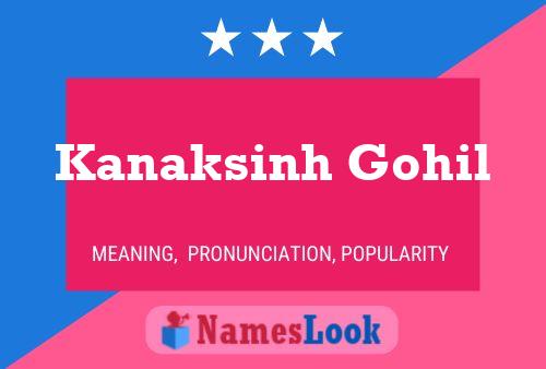 ملصق اسم Kanaksinh Gohil