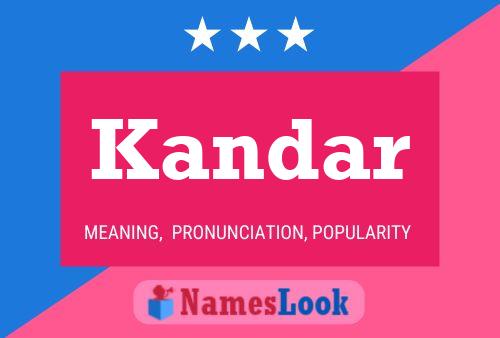 ملصق اسم Kandar