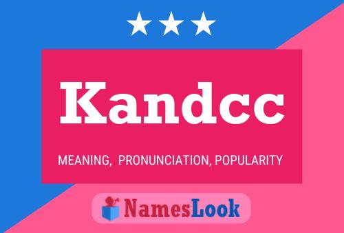 ملصق اسم Kandcc