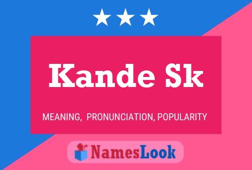 ملصق اسم Kande Sk