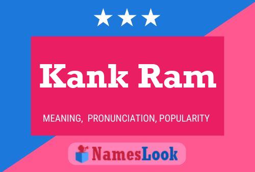 ملصق اسم Kank Ram