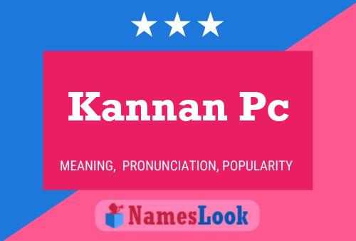 ملصق اسم Kannan Pc