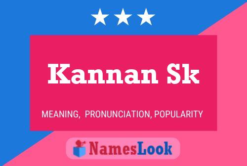 ملصق اسم Kannan Sk