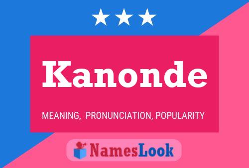 ملصق اسم Kanonde